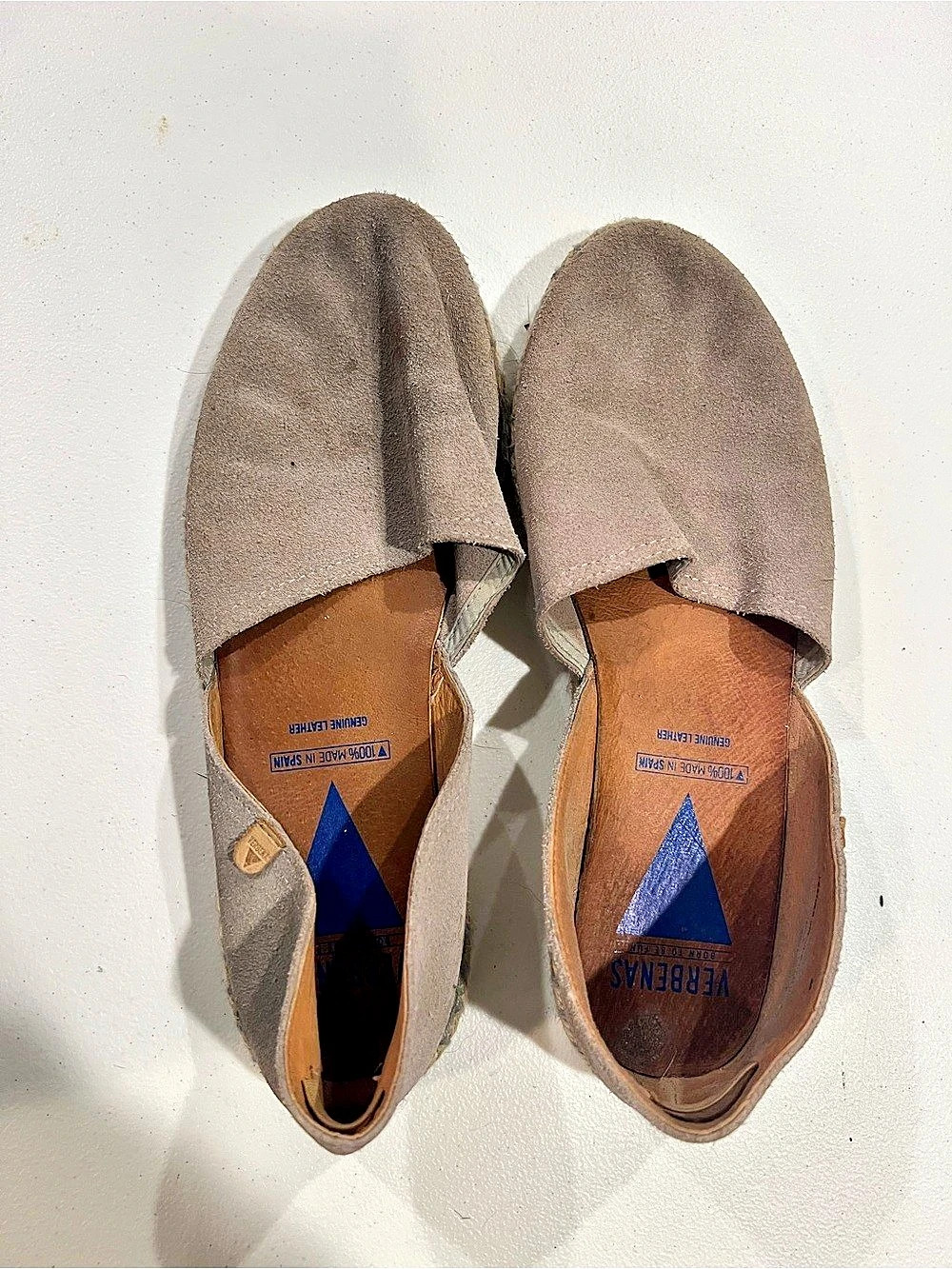 Verbenas Carmen Serraje Espadrille Slip-On Shoes in Brown